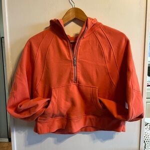 Lululemon Athletica Coral Half-Zip Scuba Pullover